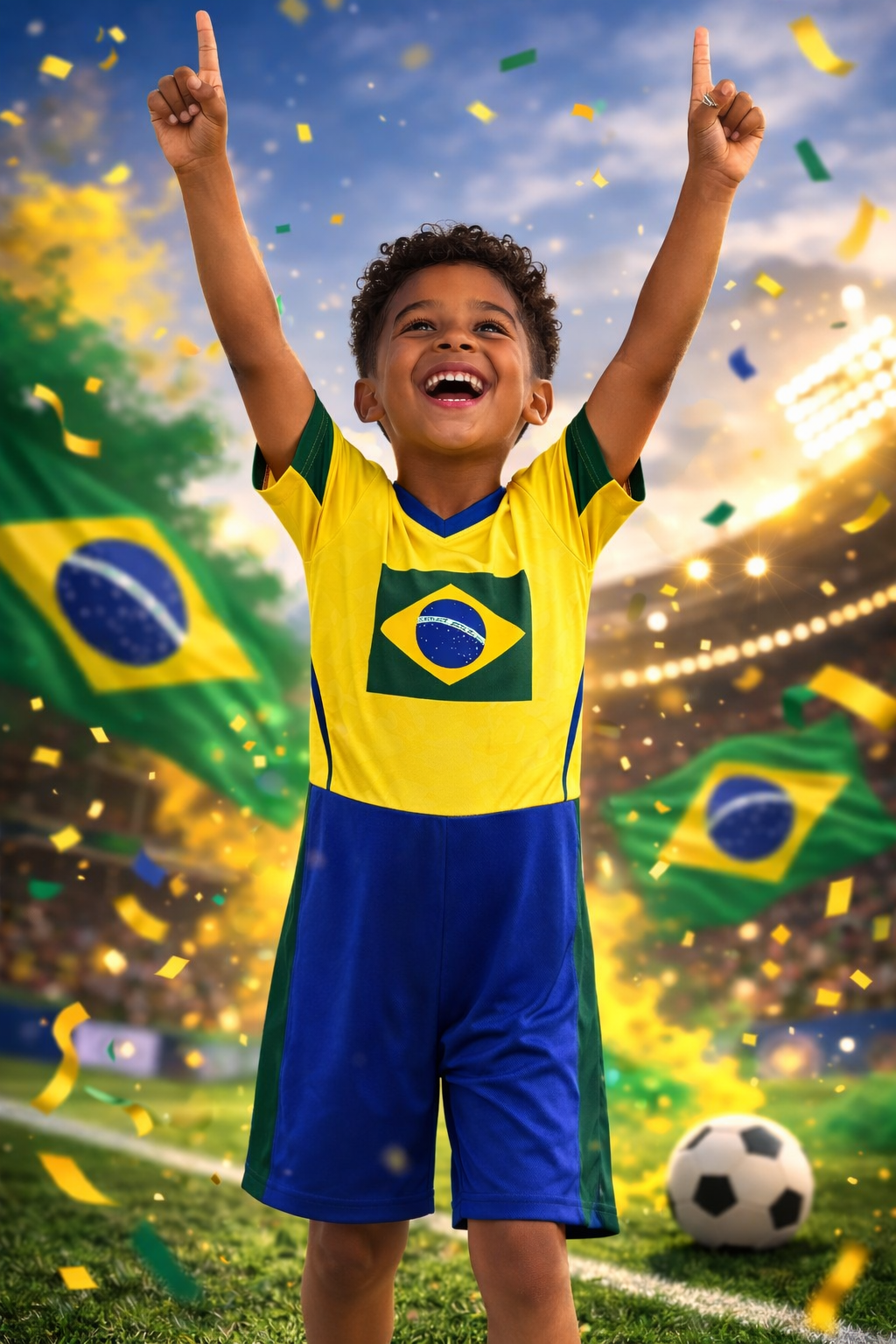 ⚽Fantasia Infantil Herói do Futebol – Macacão