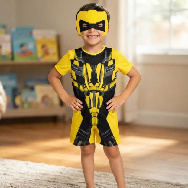 Fantasia Infantil Bumblebe Transformers