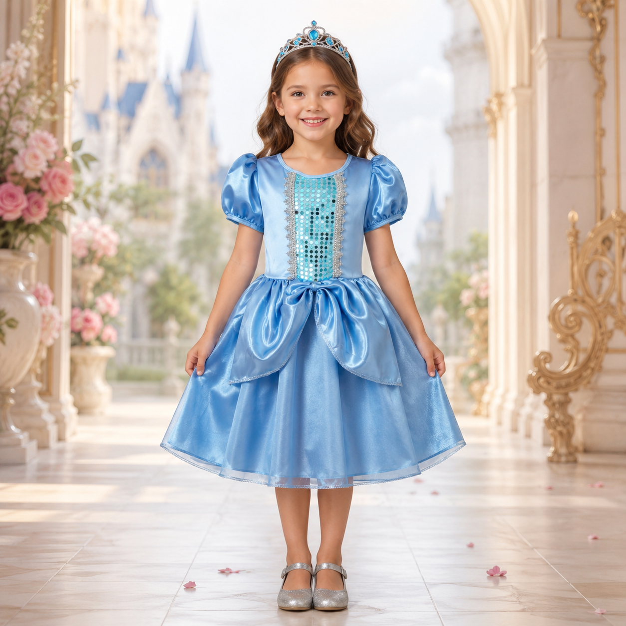 Fantasia Infantil Cinderela Azul